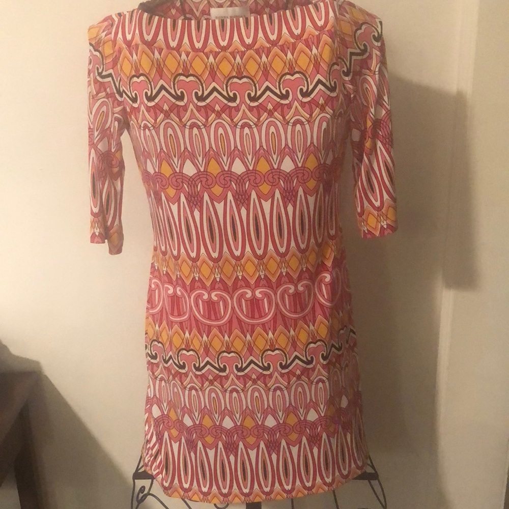 Lovely Geometric multicolored dress. Size 8